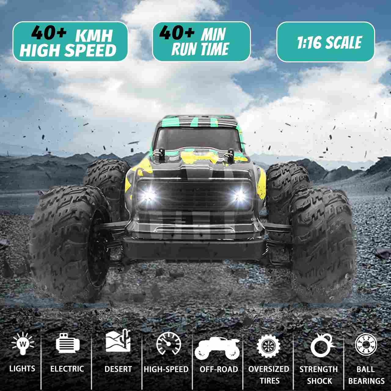 سرعت و کیفیت موتور ماشین کنترلی 4WD آفرود 