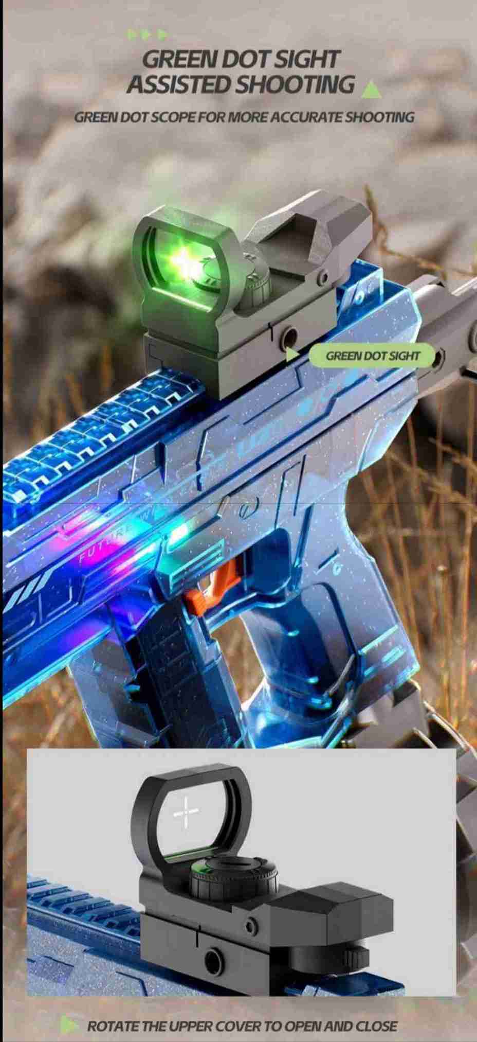 دوربین هدف‌گیری (Green Dot Sight) تفنگ آبپاش