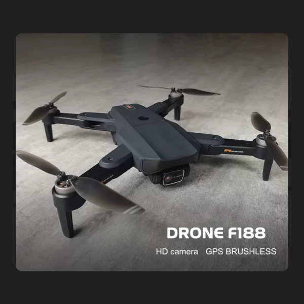 کوادکوپتر F188 6K GPS Drone پک دو باتری