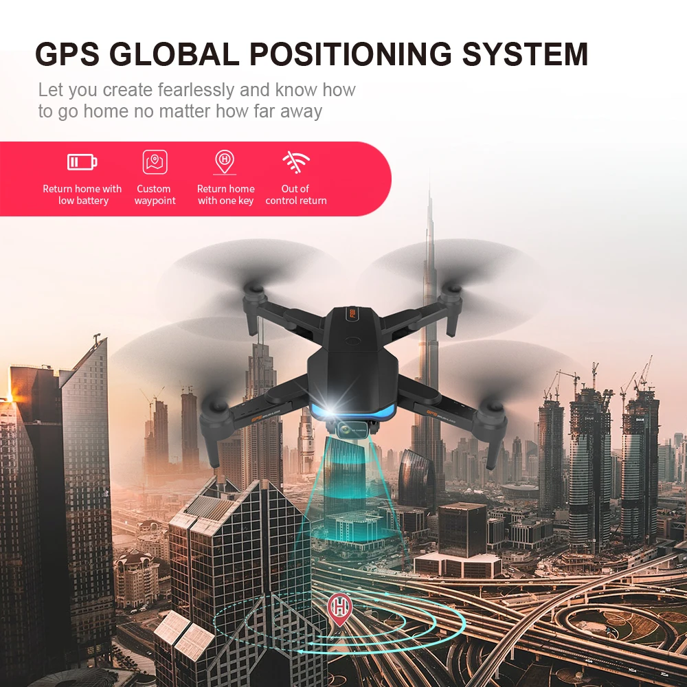 کوادکوپتر F188 6K GPS Drone پک دو باتری