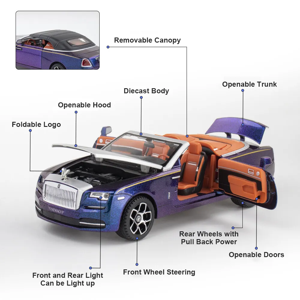 ماکت ماشین رولزرویس داون ROLLS ROYCE DAWN